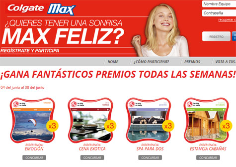 concurso colgate max sonrisas