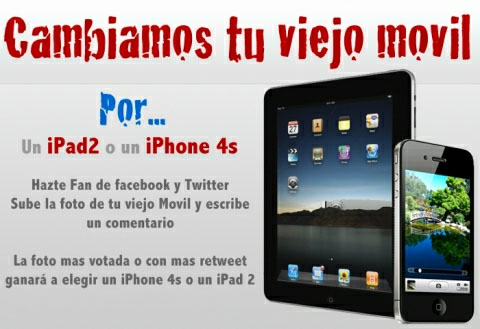 concurso cambiar movil por iphone o ipad gratis