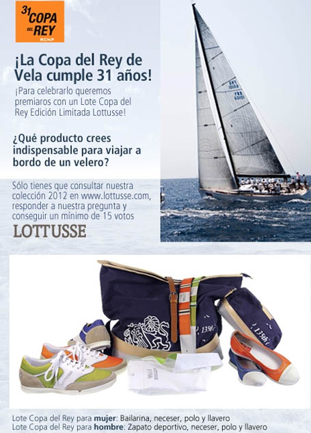 sorteo copa rey vela lote lottusse