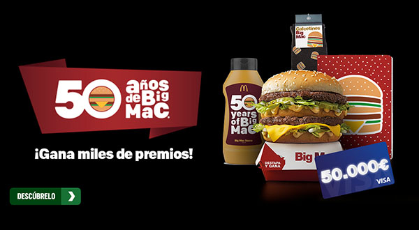 gana premios del 50 aniversario de big mac de macdonals