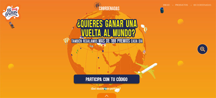 sorteo de bifrutas para ganar un viaje de la vuelta al mundo