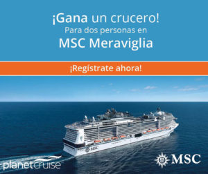 sorteo de viaje en crucero para dos personas msc meraviglia