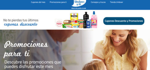 página web unilever y tu con descuentos y promociones