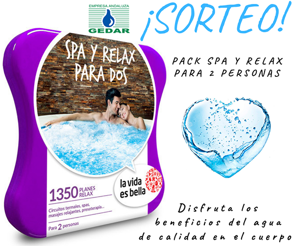 promoción de gedar para ganar pack de spa y relax para dos 