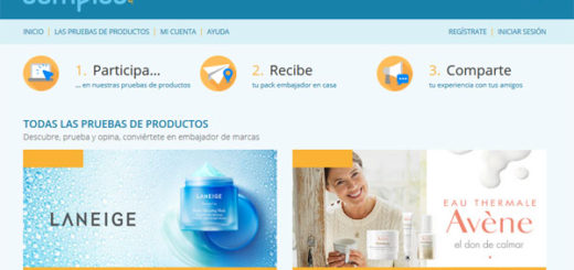 página web de sampleo para recibir productos gratis probarlos y opinar sobre ellos