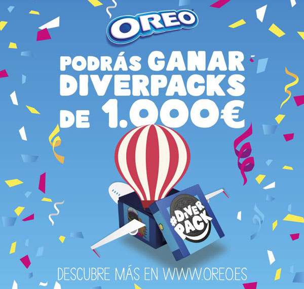 promoción de oreo con Oreopeople para ganar packs de 1000€, cámaras polaroid y pins de oreo