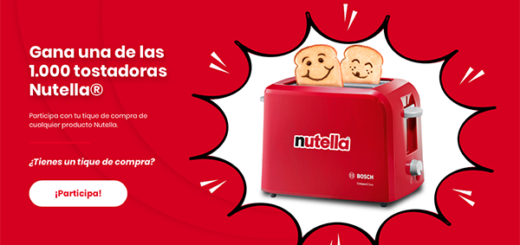 sorteo de nutella para ganar una de las 1000 tostadoras bosch que sortean