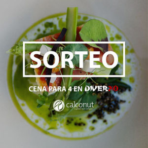 sorteo de calconut para ganar una cena para cuatro personas en el restaurante diverxo de Madrid