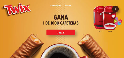 twix sortea 1000 cafeteras de tassimo