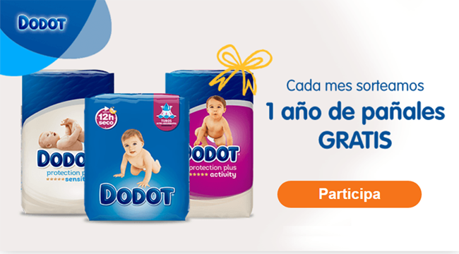 sorteo para ganar un año de pañales de dodot