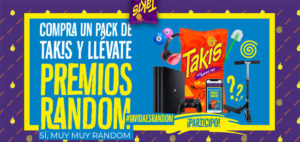 sorteo de takis de iphone, patinetes, playstation 4 y más premios