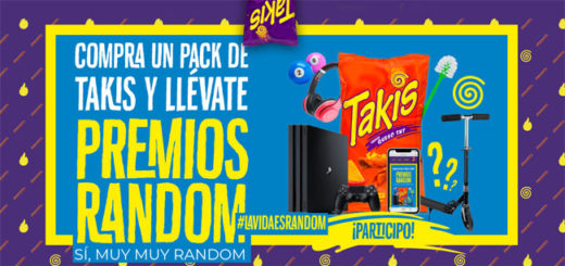 sorteo de takis de iphone, patinetes, playstation 4 y más premios