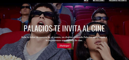 promoción de palacios para ganar una entrada de cine gratis