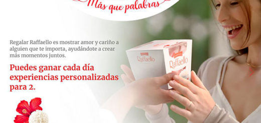 promoción de raffaello para ganar experiencias para 2 personas valoradas en 150 €