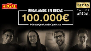 Regalo de 14 becas de hasta 100.000€ de taller argal