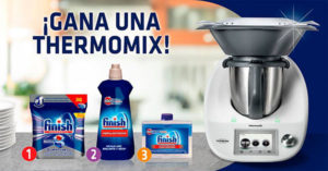 promoción de finish con el sorteo de 10 thermomix