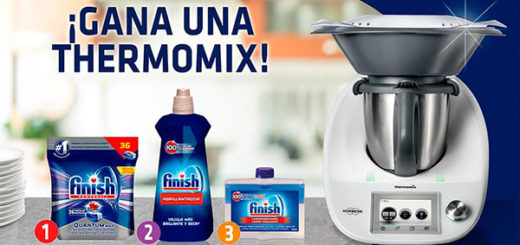 promoción de finish con el sorteo de 10 thermomix