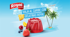 promoción de gelatinas royal para ganar viaje al caribe