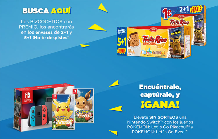 promocion tostarica bizcochitos consola nintendo switch pokemon