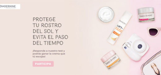 Promoción de diadermine con sorteo de muestras gratis o cupones de descuentos para probar cremas