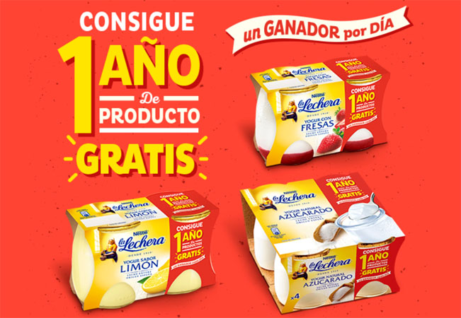 yogures la lechera promocion productos gratis