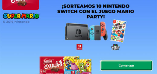 sorteo nestle extrafino nintendo switch juego mario party