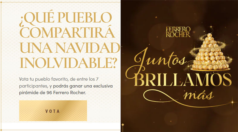 sorteo ferrero rocher votar pueblo