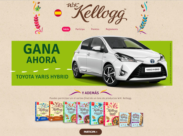 sorteo kellog coche toyota