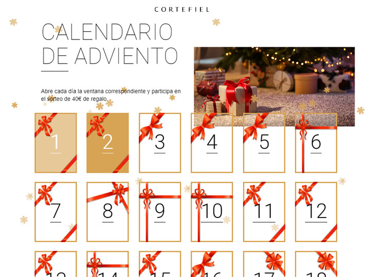 sorteo calendario adviento cortefield pedro del hierro