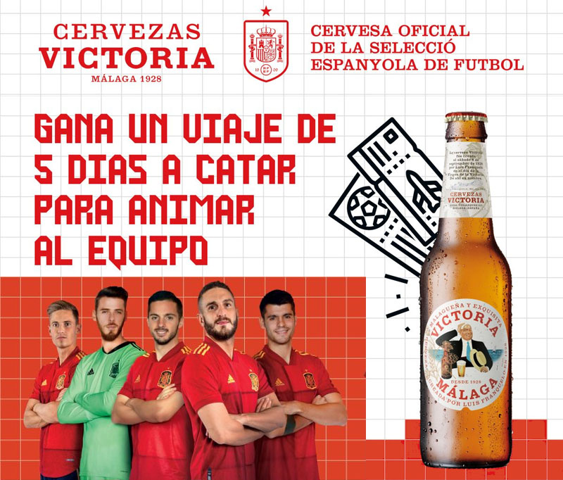 animar a la seleccion espanola victoria cervezas sorteo viaje