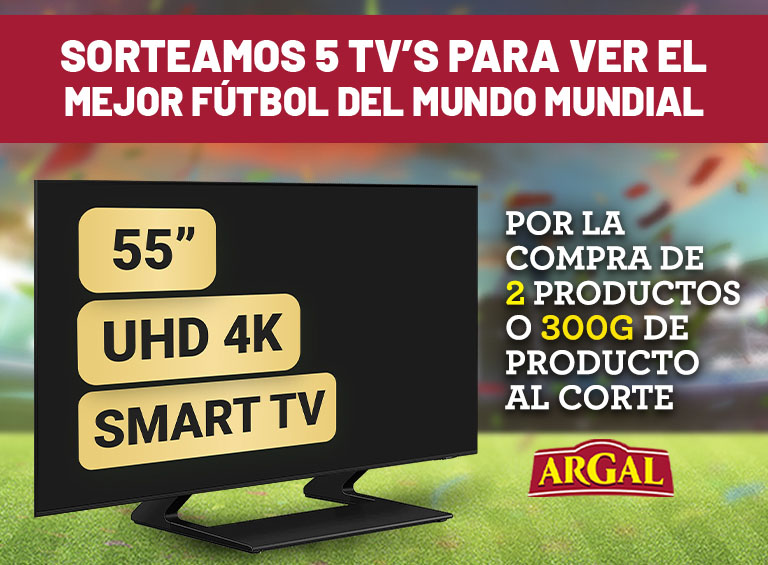 sorteo argal futbol televisores samsung