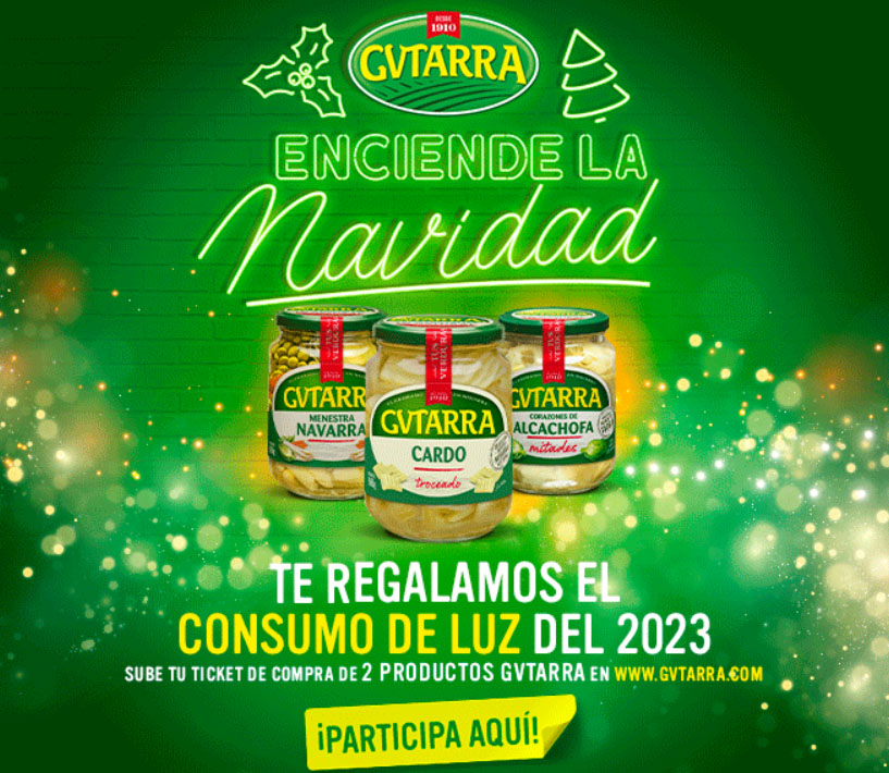 gvtarra sorteo consumo luz enciende navidad