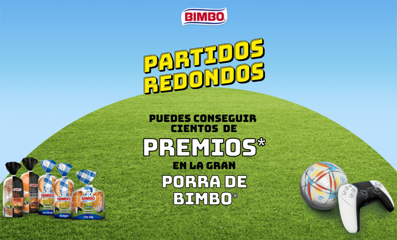 partidos redondos bimbo sorteo porra mundial 22