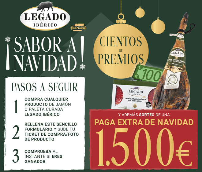 promo legado iberico el pozo sorteo jamones dinero