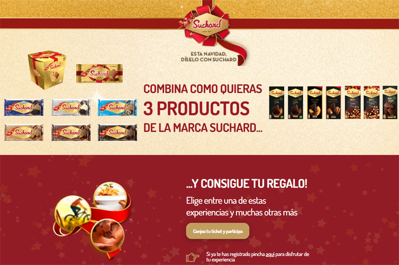 regalos suchard experiencias sigamos compartiendo