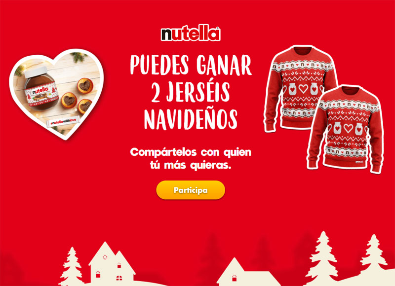 nutella sorteo jerseis navidad