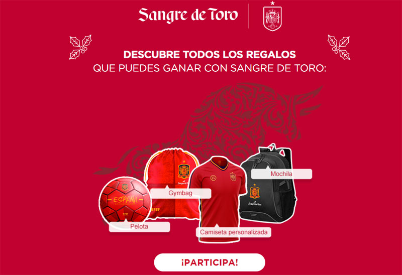 sangre de toro sorteo premios todos con la roja futbol