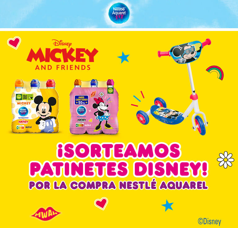 sorteo nestle aquarel patinete disney