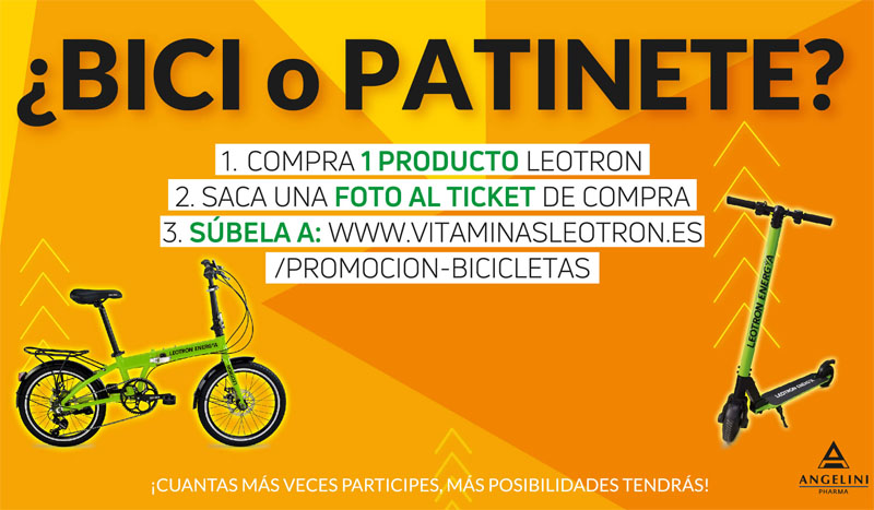 vitaminas leotron sorteo bicicleta patinete