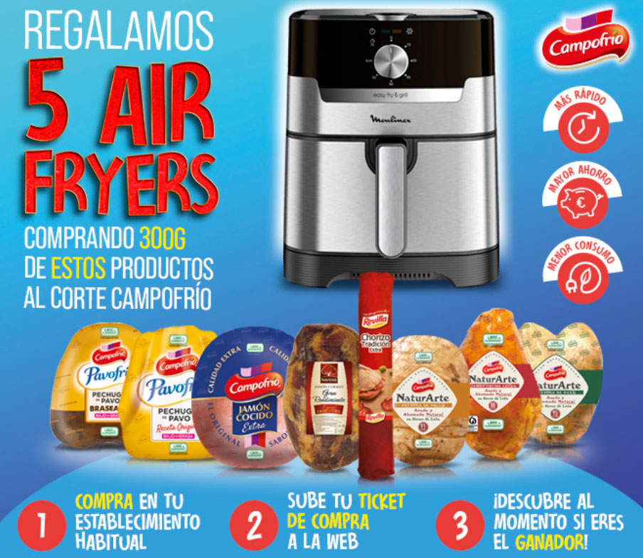 sorteo cocina campofrio airfryers