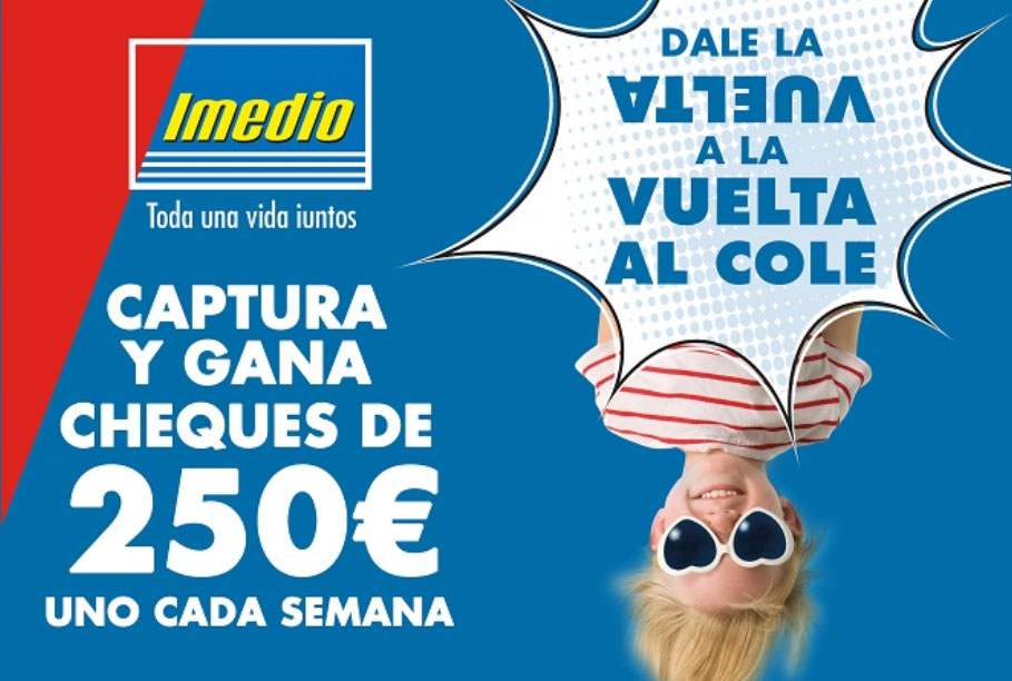 sorteo imedio vuelta al cole premios 250 euros dinero