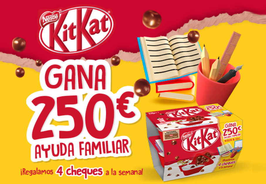 sorteo yogur kitkat cheques euros