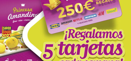 sorteo tarjetas regalo 250 euros patatas amandine