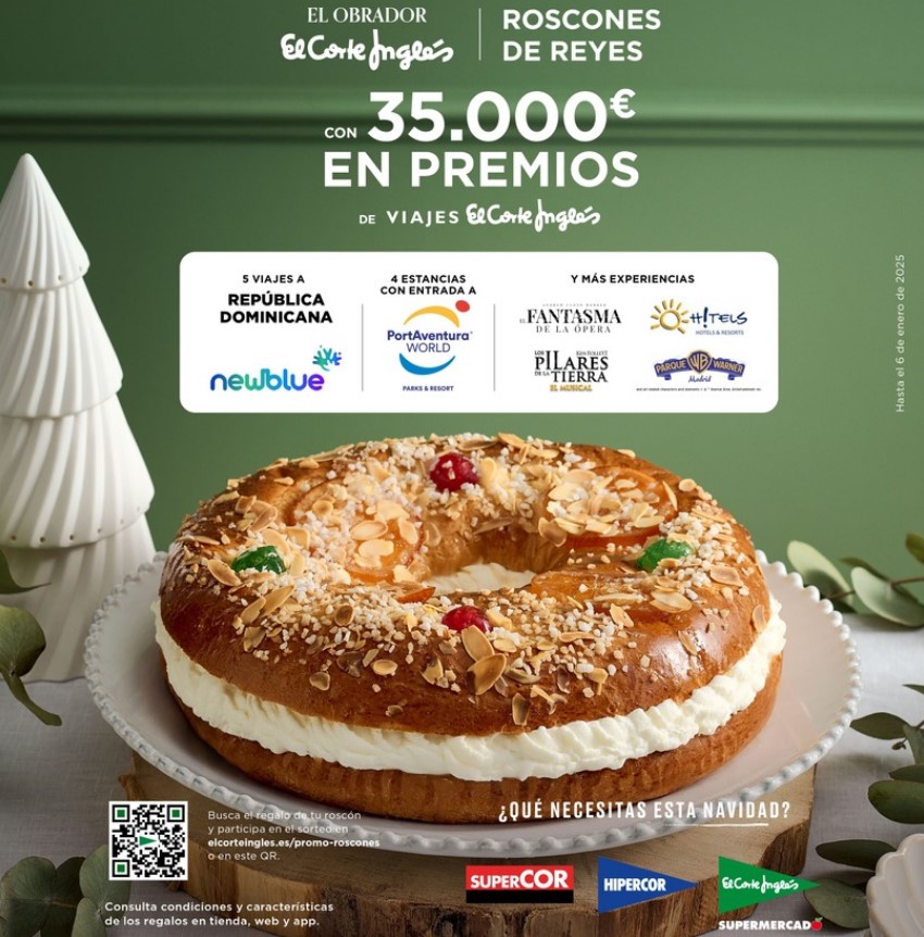 sorteo roscon reyes 2025 corte ingles hipercor