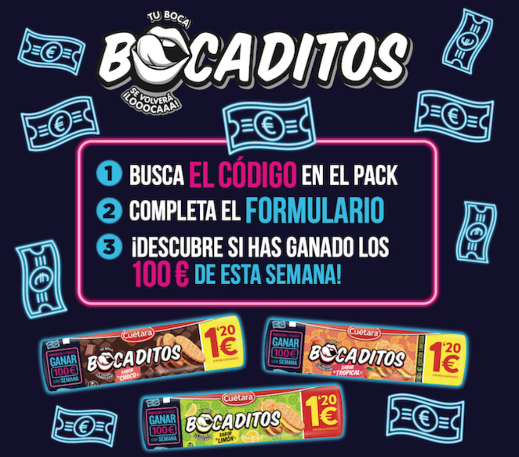 sorteo bocaditos cuetara premio euros