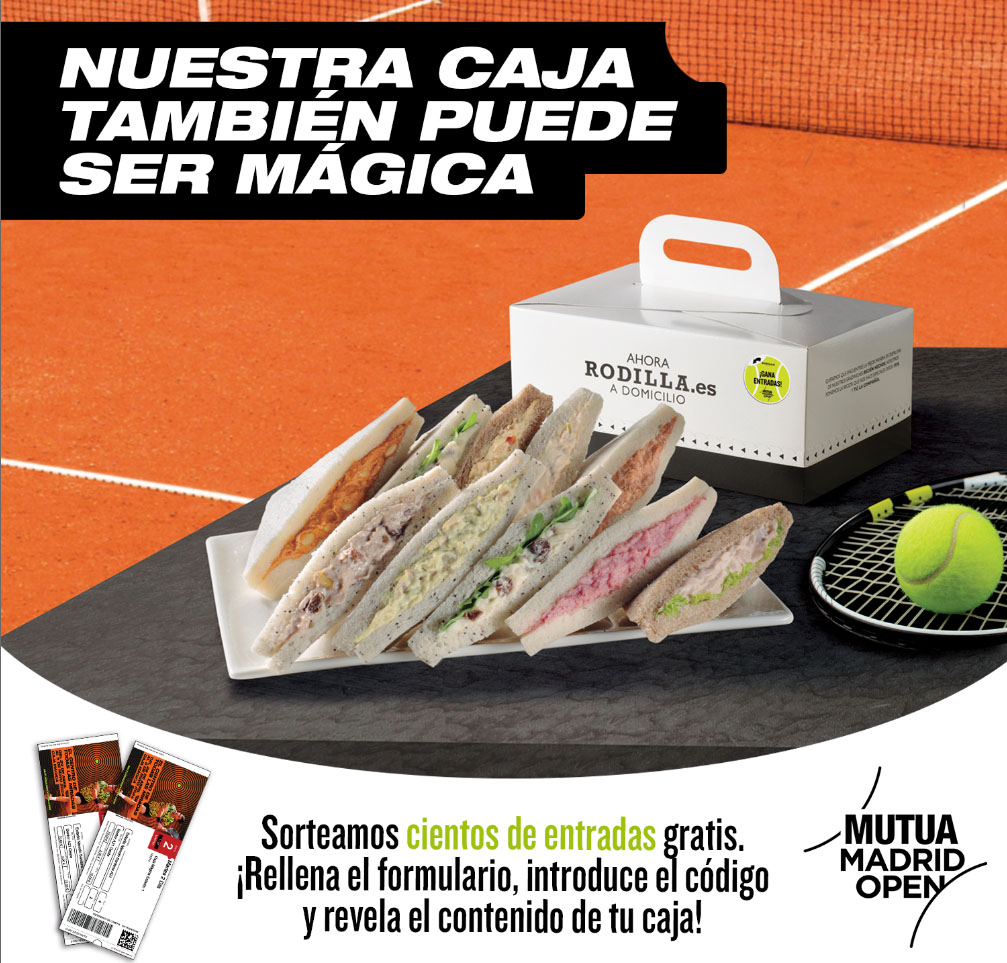 sandwich rodilla sorteo entradas madrid open