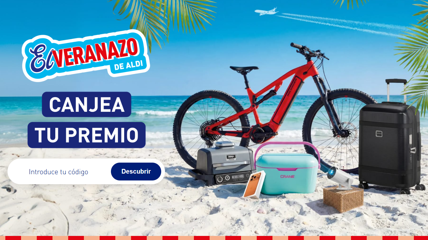 El Veranazo de ALDI 2026: Viaje de 12.000€ + Premios Diarios 2 Canjear premio Tu Regalo ALDI