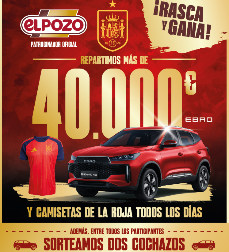 Promo ElPozo Rasca y Gana 40.000€ en premios: Coches, camisetas La Roja y mucho más 1 Promo ElPozo Rasca y Gana 2026 - sorteo coche y premios